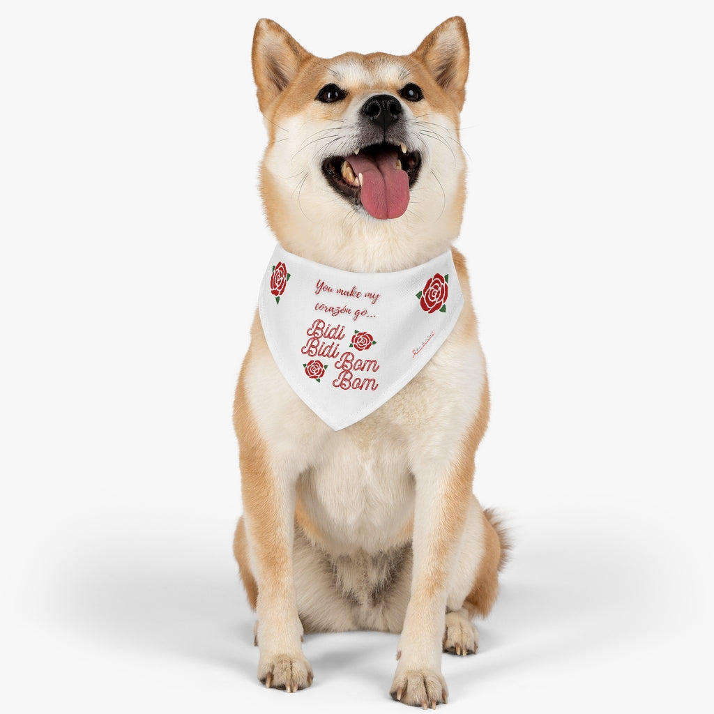 You make my Corazón go Bidi Bidi Bom Bom (Pet Bandana Collar)