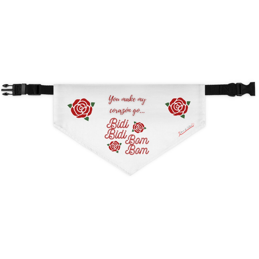 You make my Corazón go Bidi Bidi Bom Bom (Pet Bandana Collar)