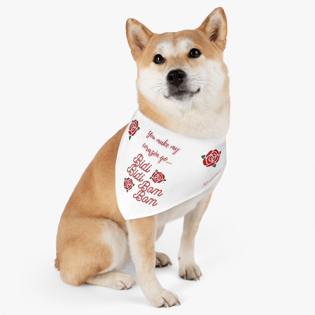 You make my Corazón go Bidi Bidi Bom Bom (Pet Bandana Collar)