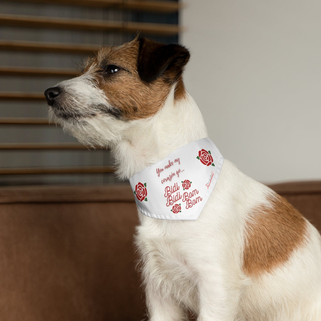 You make my Corazón go Bidi Bidi Bom Bom (Pet Bandana Collar)